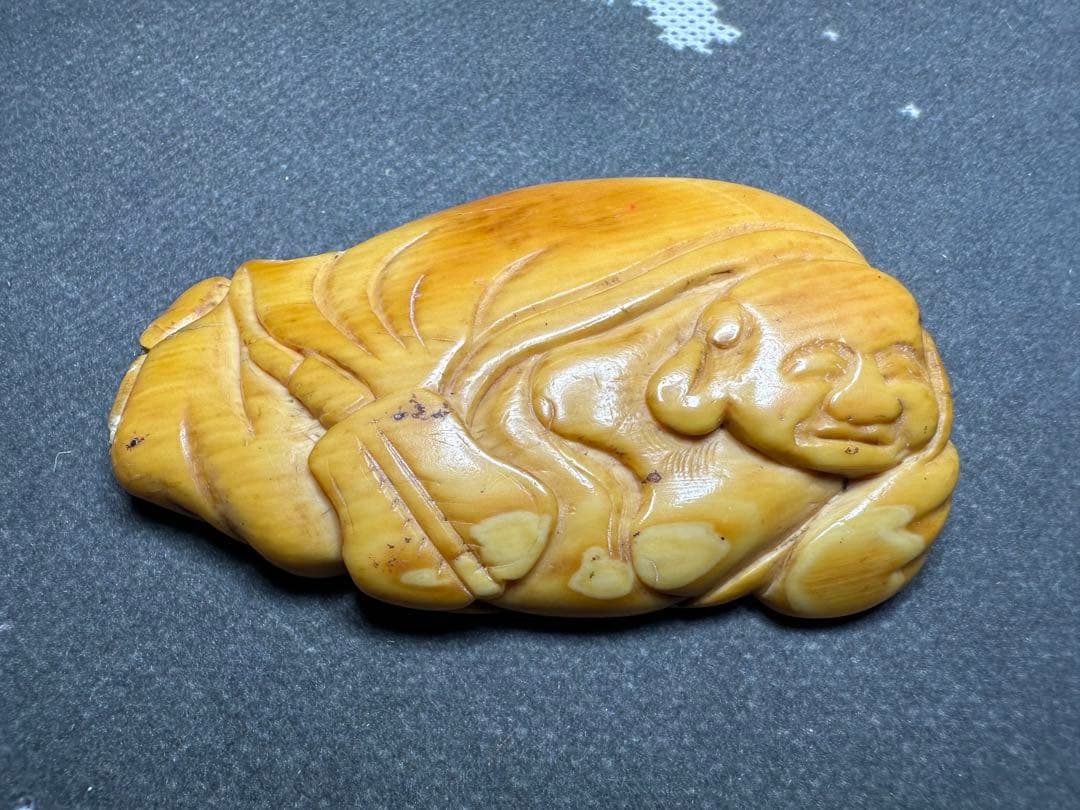 極上 根付 印籠 天然素材 アンティーク 骨董 飾り物 古美術品 置物細密