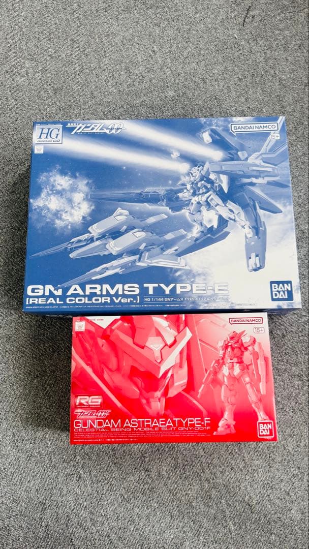 新品未開封 セット商品 RG ガンダムアストレアタイプFとHG GNアームズ 10周年記念特別販売】第2弾『METAL BUILD ガンダムアストレア TYPE-F