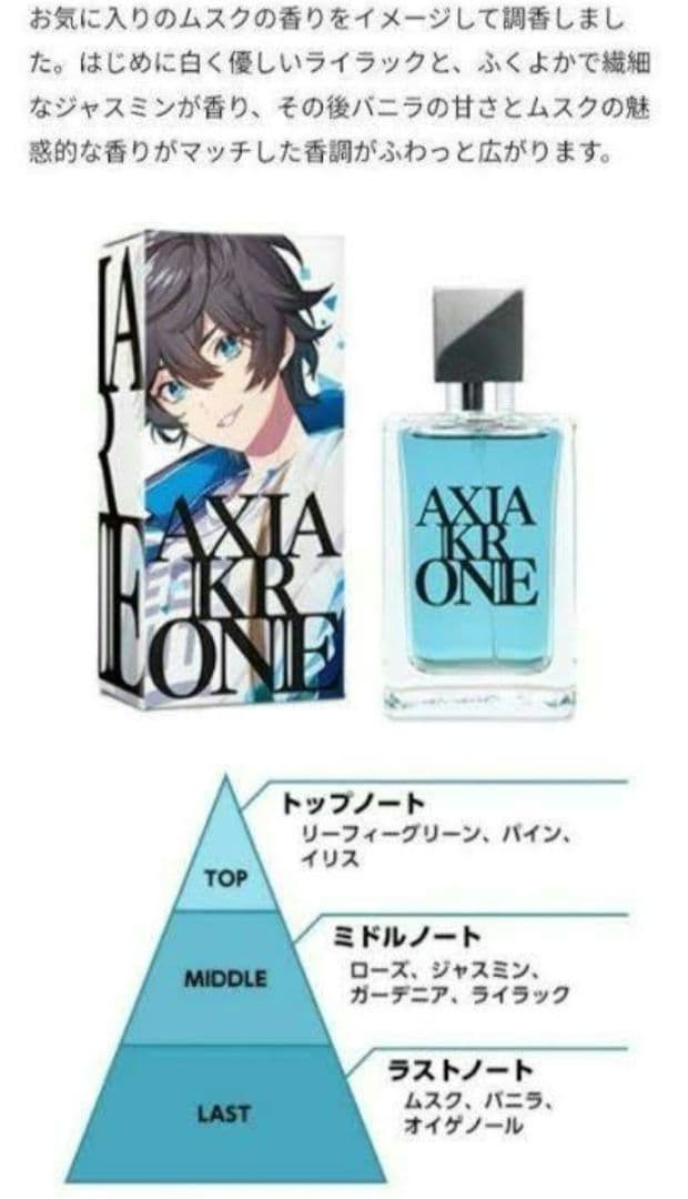 本日中までお値下】にじさんじ エデン組 アクシア・クローネ 香水