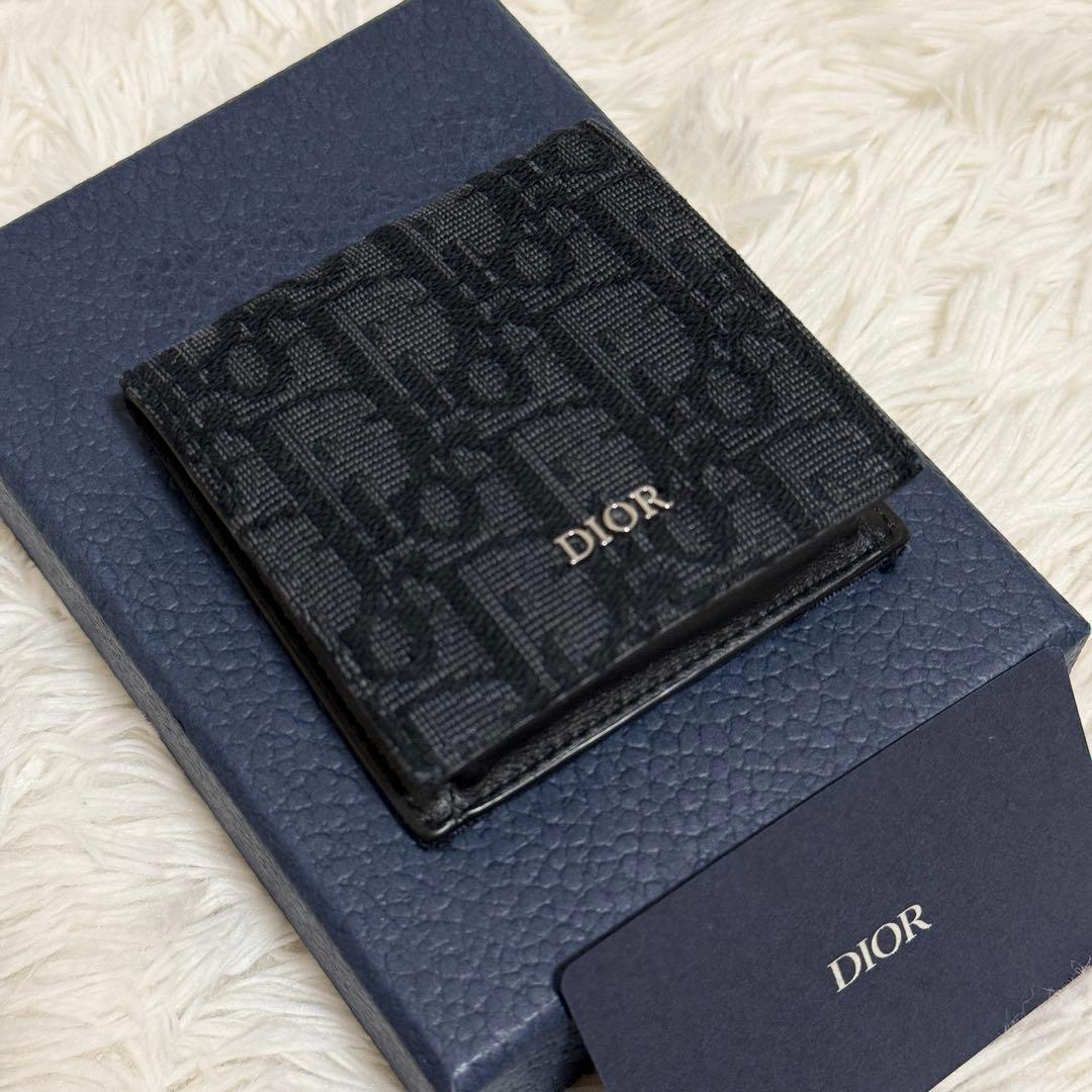 【美品】ディオール　ケース　オブリーク　ジャカード　メンズ
