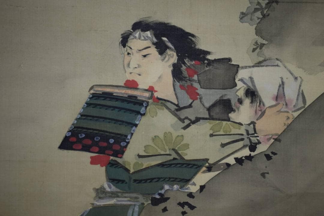 模写/菊池容斎/武者絵/布袋屋掛軸HG-15