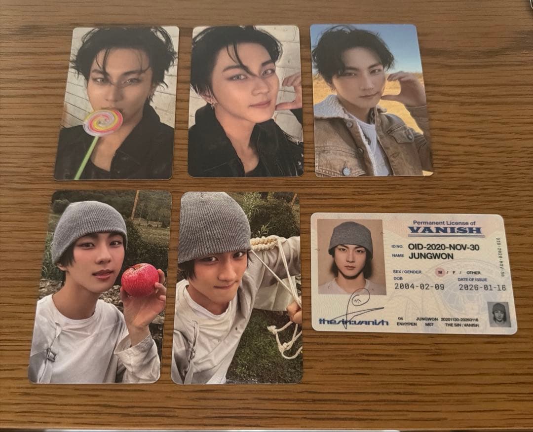 ENHYPEN THE SIN : VANISH ジョンウォン トレカ6枚セット - メルカリ