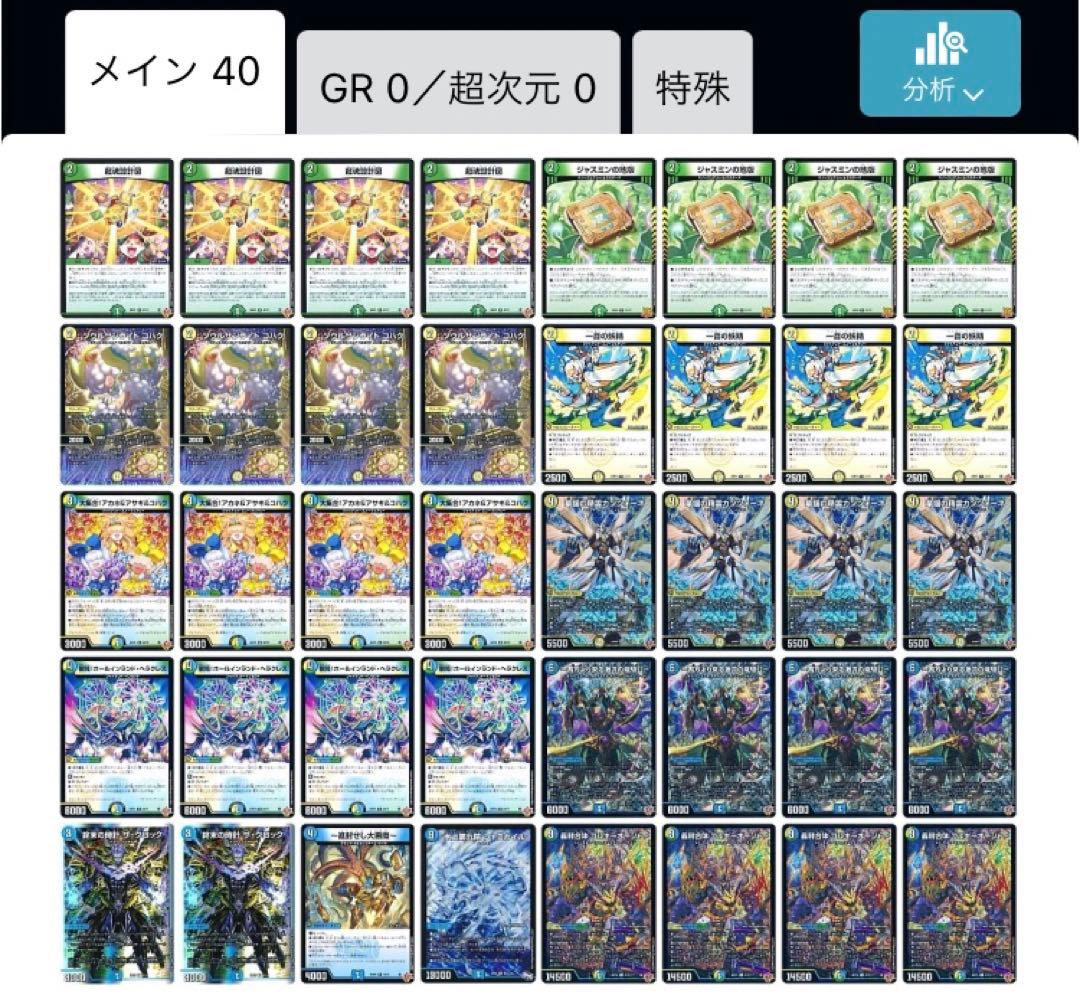 トリーヴァゴルギーオージャー　40枚デッキ　cs優勝構築 CS優勝構築]【デュエマ】 トリーヴァゴルギーオージャー デッキ40枚