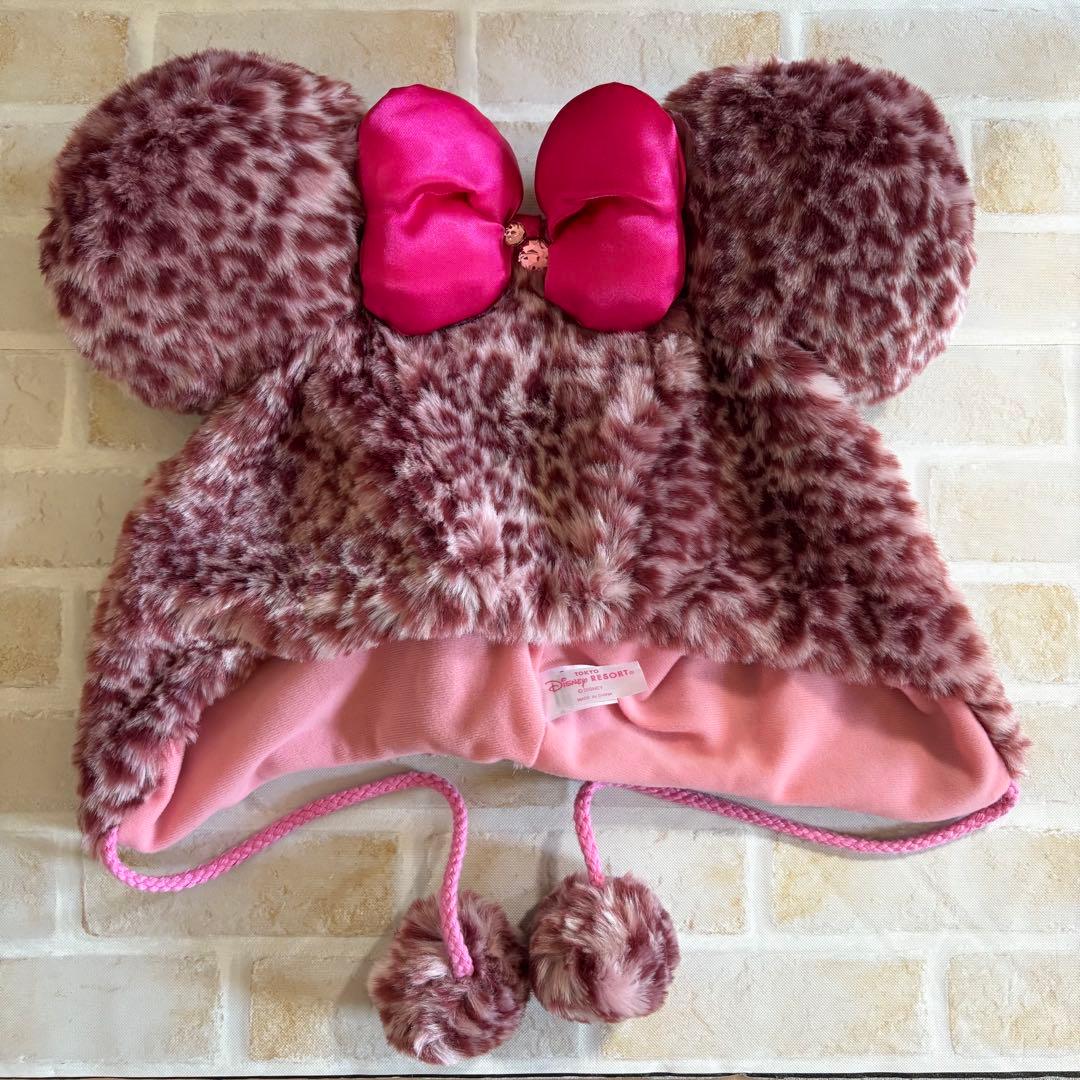 ディズニー ファンキャップ ヒョウ柄 ミニー - メルカリ
