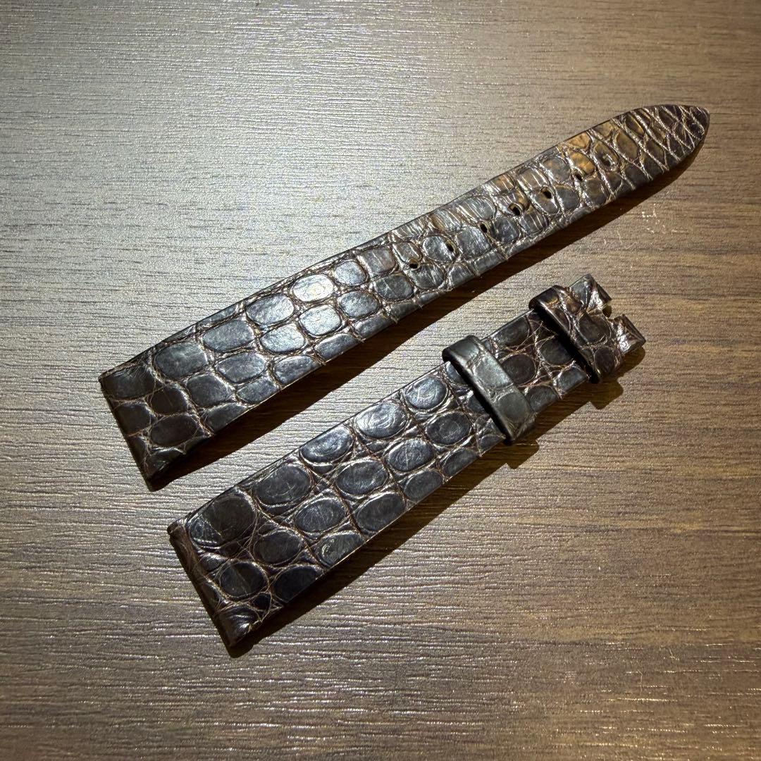 ロレックス ROLEX クロコダイル アリゲーターベルト 18mmミリ18/14