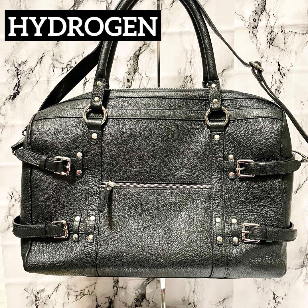 【美品】HYDROGEN ボストンバッグ ABライン 2WAY 日本限定 黒
