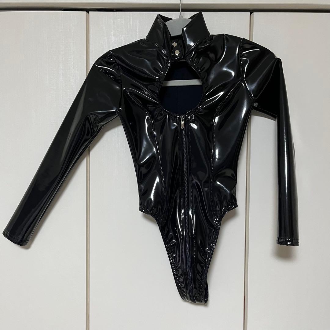 エナメル　プレイスーツ　長袖　アフィックスパラパラ