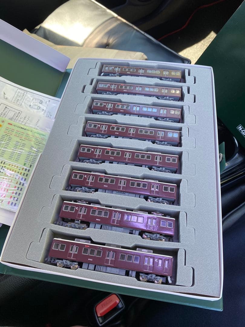 週末値下げ中！阪急8000系GM製エコノミーキット組立品8両セット（動力なし）