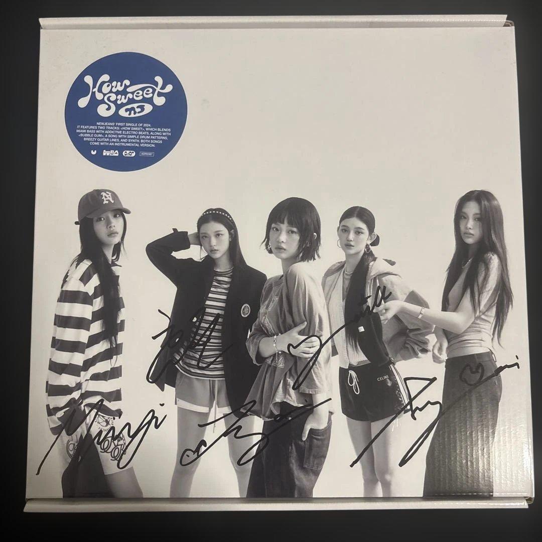 New Jeans How Sweet & Bubble Gum サイン入り