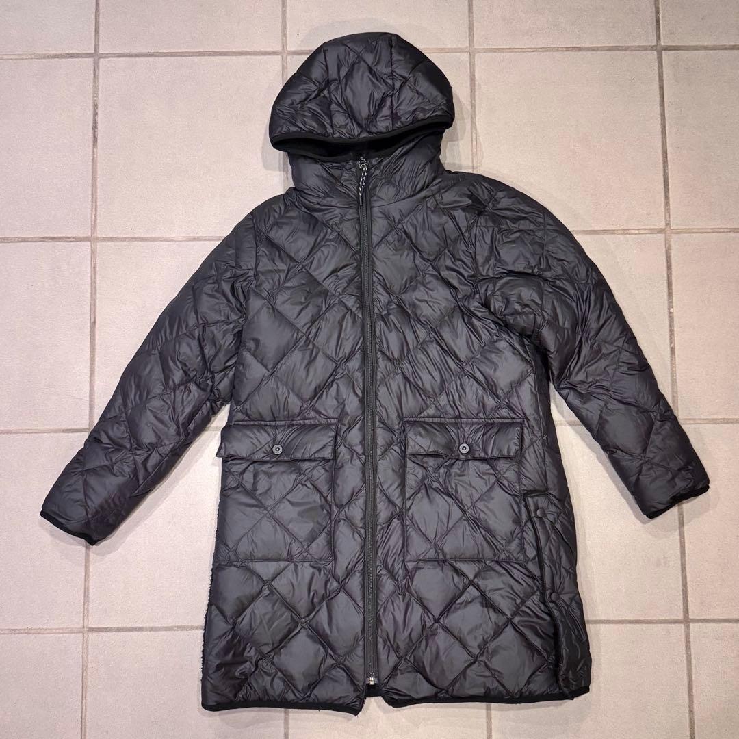 【SHIPS別注】TAION ボア×ダウン リバーシブルコート ブラック 黒