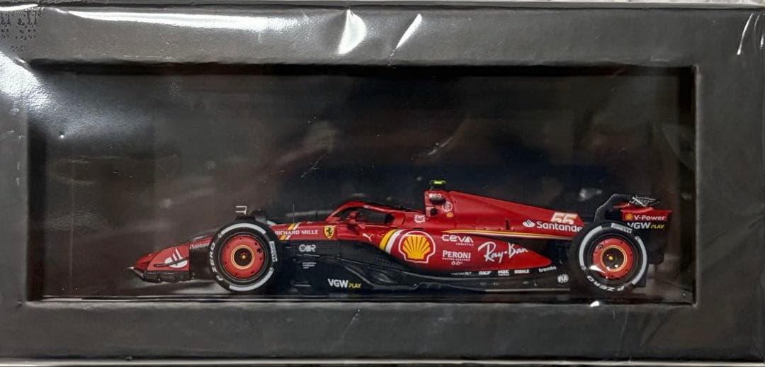 ルックスマート1/43 フェラーリ SF24 サインツ2024オーストラリア優勝