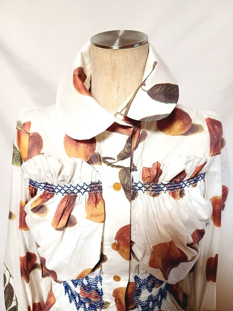 ヴィヴィアンウエストウッド 1997コレクション ピーチ柄シャーリング