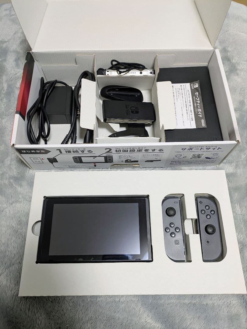 Nintendo Switch 本体(初期型 グレー) 付属品一式 Nintendo Switch 本体【Joy-Con(L) ネオンブルー/(R) ネオンレッド