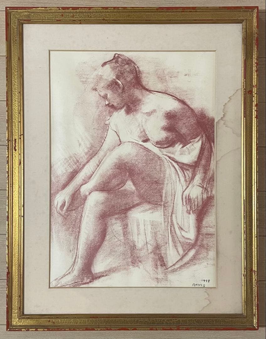 小磯良平　外国夫人　8号