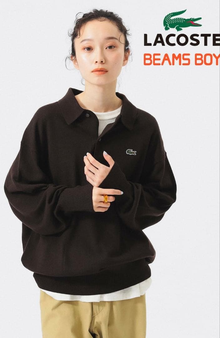 ビームスの百名品　別注　LACOSTE / ニット ポロ