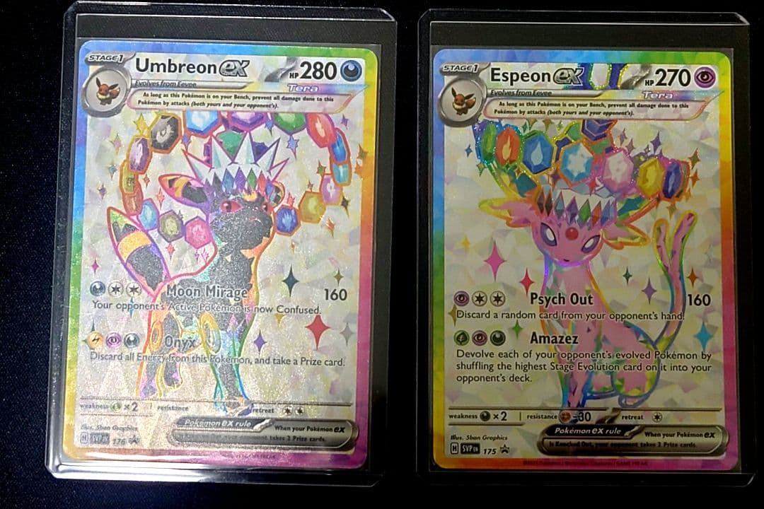 ブラッキーex エーフィex 海外限定 英語 プロモ テラスタルフェスex 新品未開封 英語版 ブラッキーex プロモ 公式品 ポケモンカード｜Yahoo