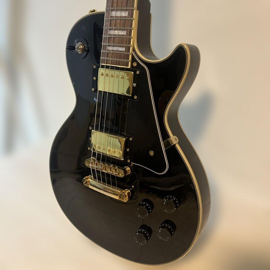 Blitz by AriaProII レスポール カスタムタイプ ブラック Blitz by AriaProII BLP-CST BK エレキギター初心者14点セット