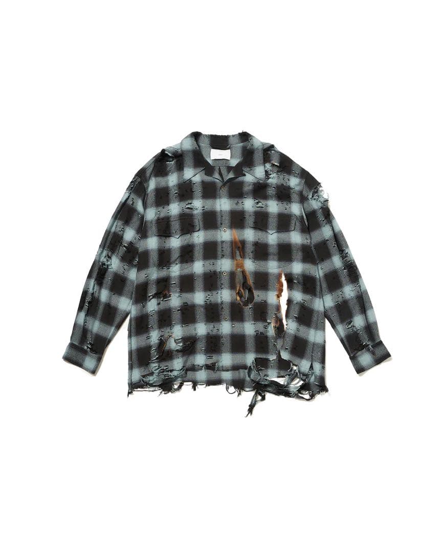 トップス SUGARHILL BURNT OMBRE PLAID BLOUSE 23SS