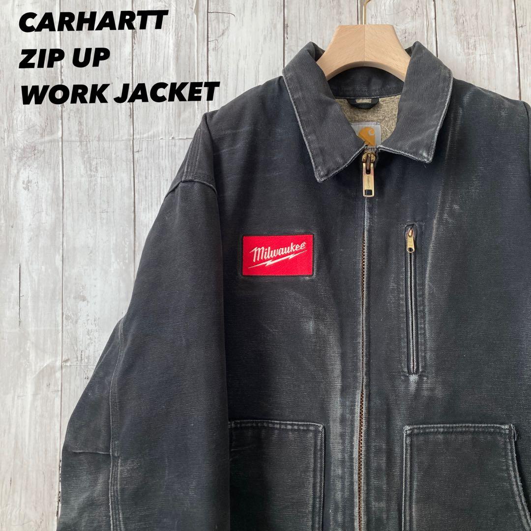 あ*ず様 CARHARTTカーハート　裏ボアリッジコートワークジャケット　黒Lく