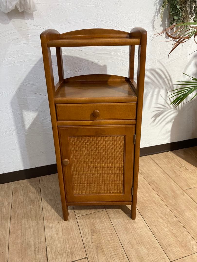 オールドカリモク　木製　棚　キャビネット　引き出し　アンティーク　レトロ COLONIAL（カリモク家具） カリモク コロニアル 食器棚 カントリー