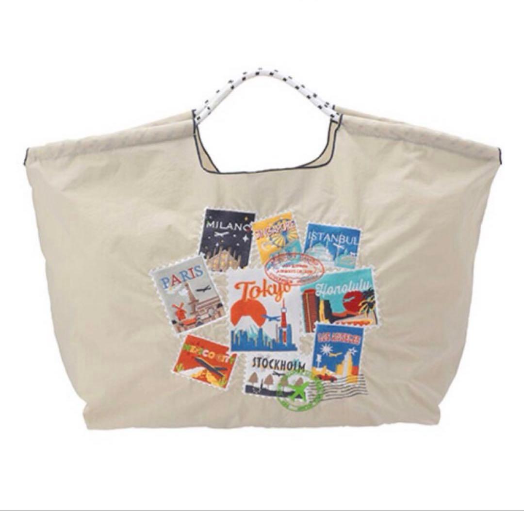 【Lサイズ】 BALL&CHAIN ANA エコバッグ Ｌ ペールグレイ