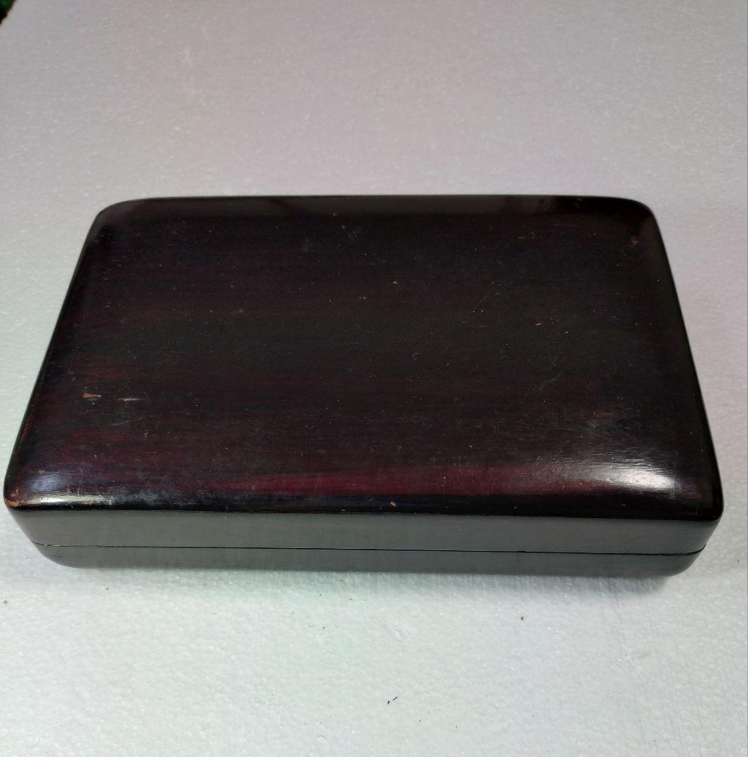 端渓硯の硯石 漆塗り 黒色 約240mm x 150mm 工芸品