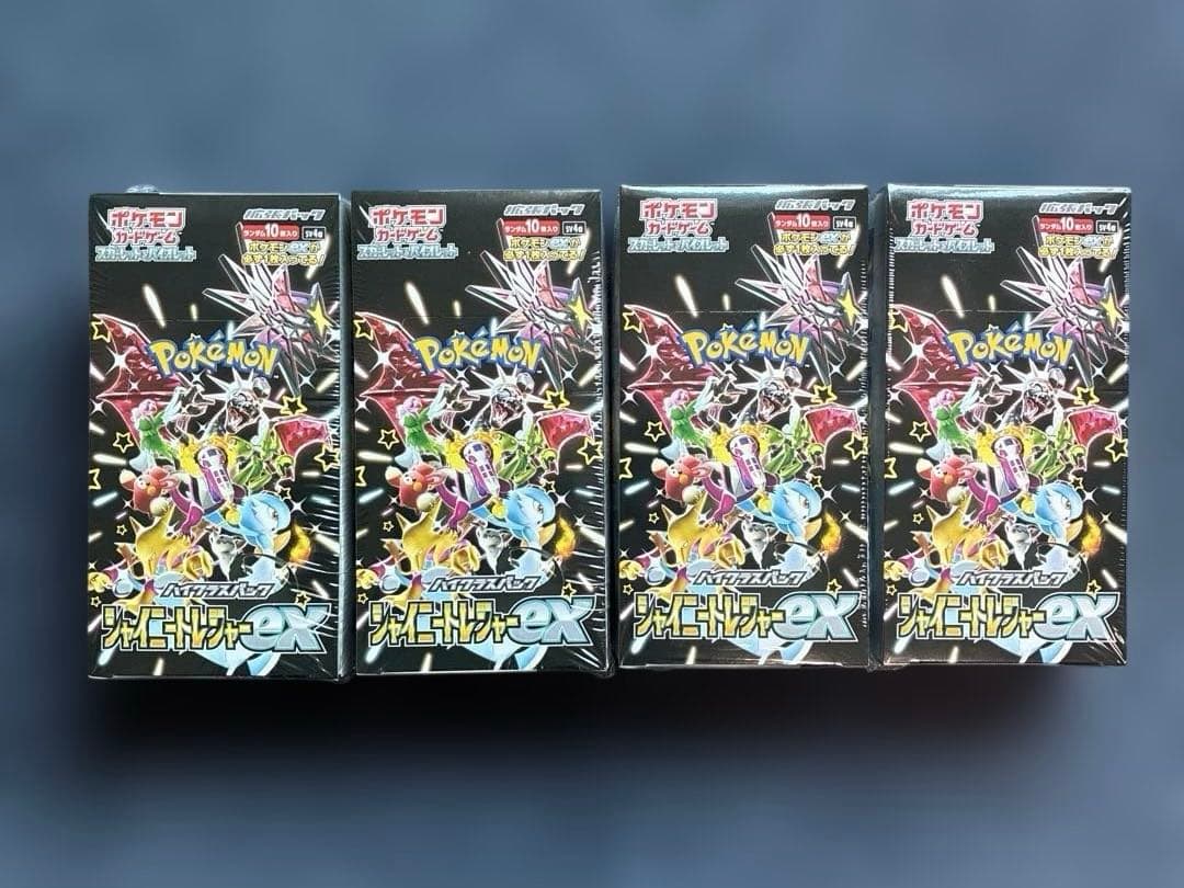 基*す様 ポケモンカードゲーム　シャイニートレジャーｅｘ　シュリンク付　4箱