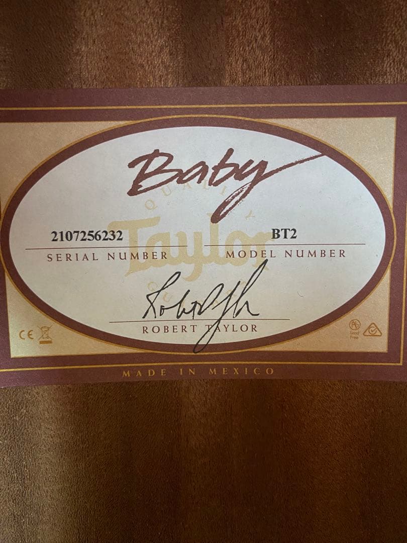 Baby Taylor BT2 【ネック折れ】 - メルカリ