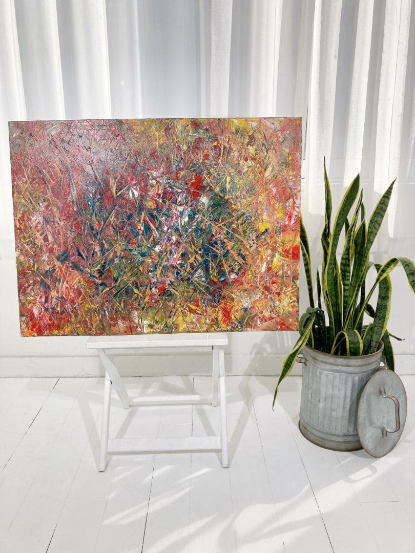 アクリル画 】 商品名 出会い 未使用品4号