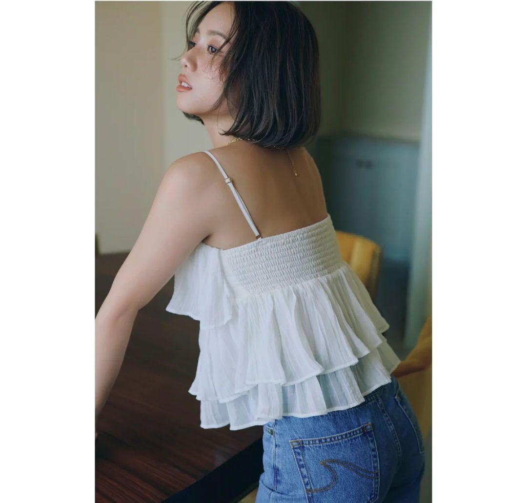 searoomlynn collab パッドinフリル 2wayキャミソール M