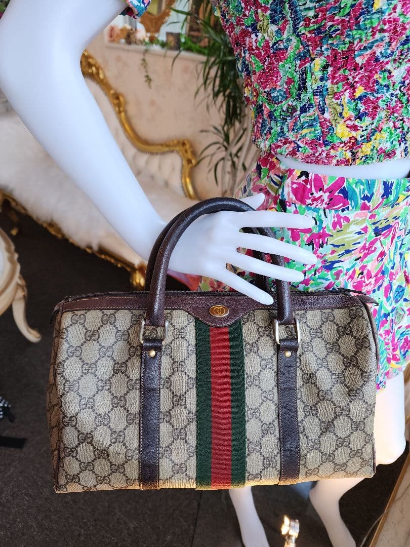 GUCCI グッチ ヴィンテージ ボストンバッグ