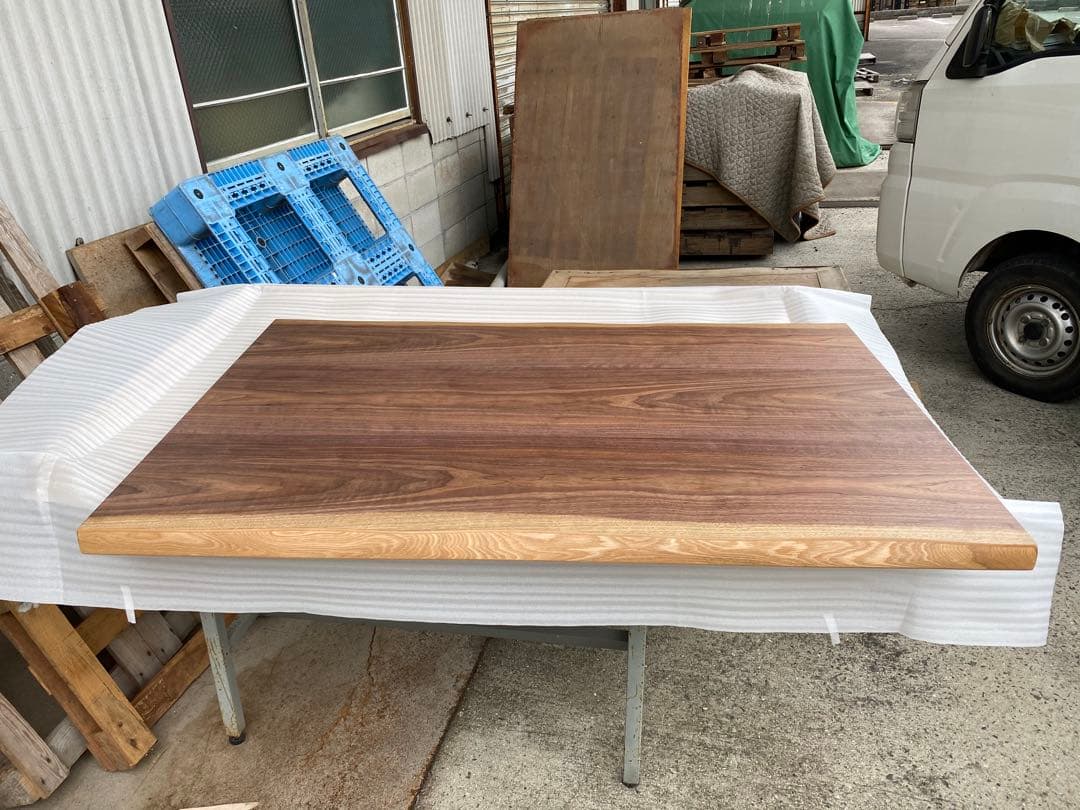 こたつ天板ウォールナット皮付き120日本製 こたつ 天板 のみ 120×80cm 片面 皮付き ウォールナット 突板 長方形