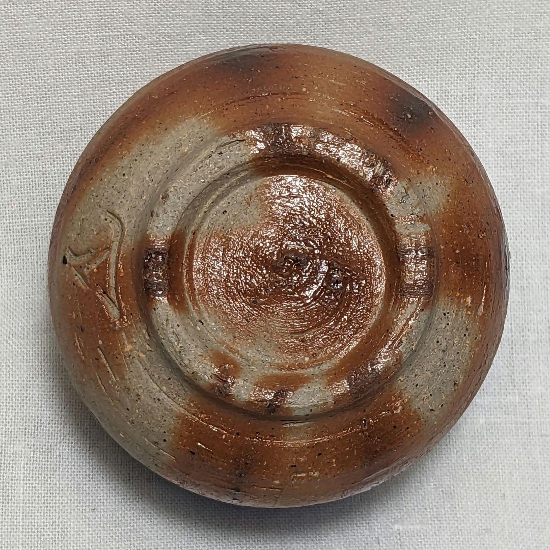 岡山県重要無形文化財 山本雄一 備前焼 緋襷ぐい呑 合箱 酒器 酒盃