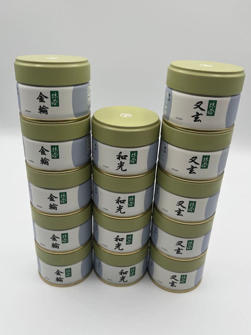 宇治 丸久小山園 抹茶 20g 3種類 14缶 （金輪・和光・又玄）