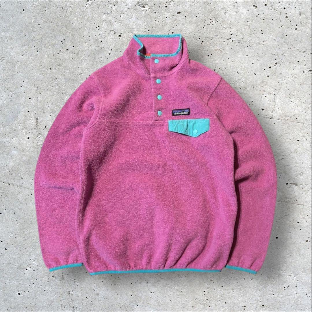 パタゴニア〉シンチラスナップT フリース ピンク XXS 希少カラー d