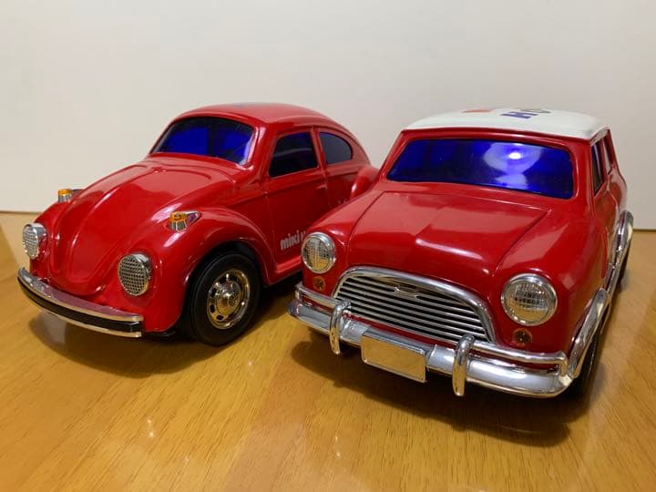 【レア商品！新品！】ミキハウス ブリキの車 フォルクスワーゲン、ミニクーパー レア商品】ミキハウス ブリキの車 ミニクーパー - メルカリ