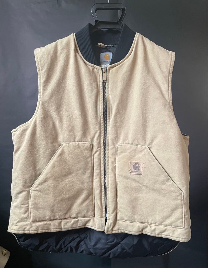 Carhartt ベージュ ベスト V02WET USA製