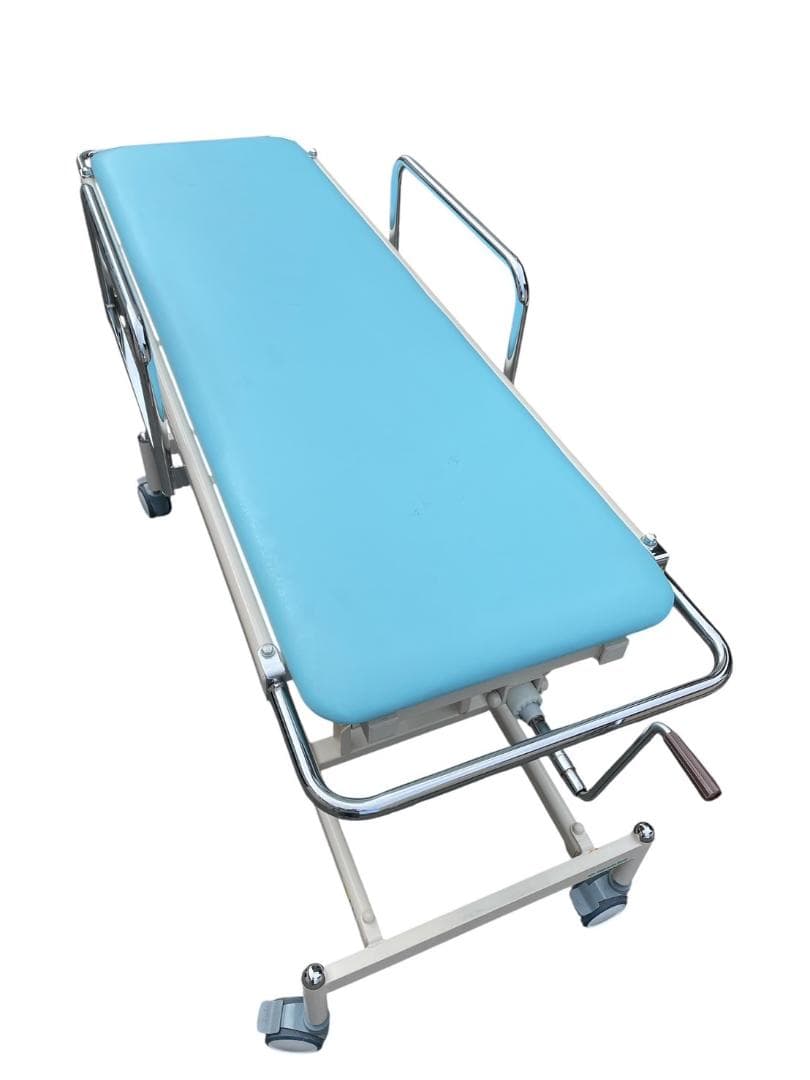 大阪京都限定 高田ベッド 医療用ベッド ストレッチャー 介護 手動昇降機能あり