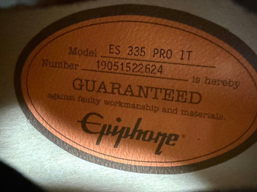 美品！エピフォン CUSTOM SHOP セミアコ Dot ES 335 PRO - メルカリ