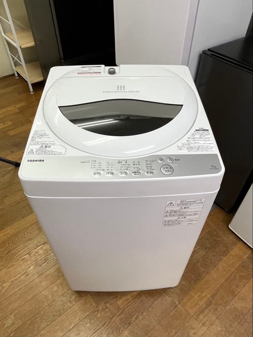 縦型洗濯機 TOSHIBA 2018年 5.0kg AW-5G6(W)