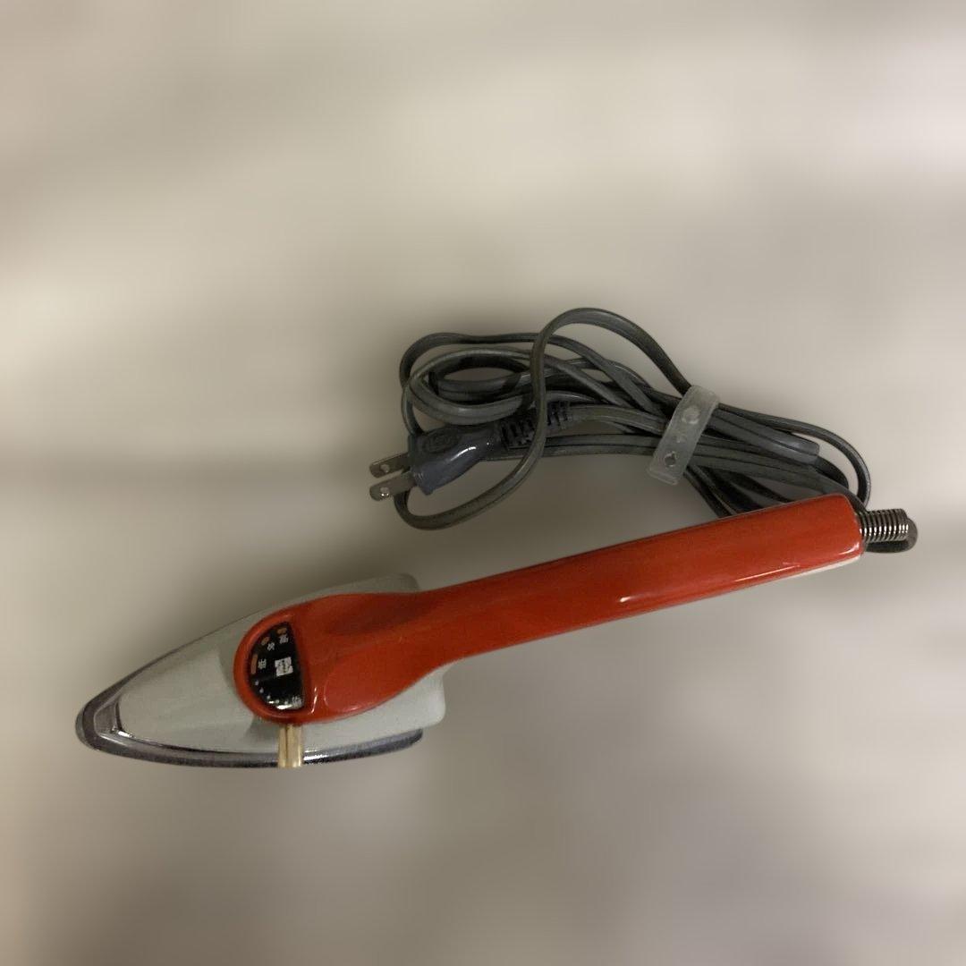 昭和レトロ ナショナル 裁縫コテ NI-200 松下電器 アイロン レッド