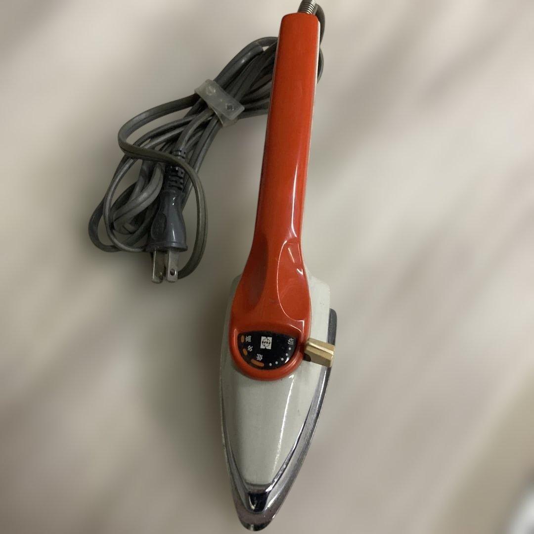 昭和レトロ ナショナル 裁縫コテ NI-200 松下電器 アイロン レッド