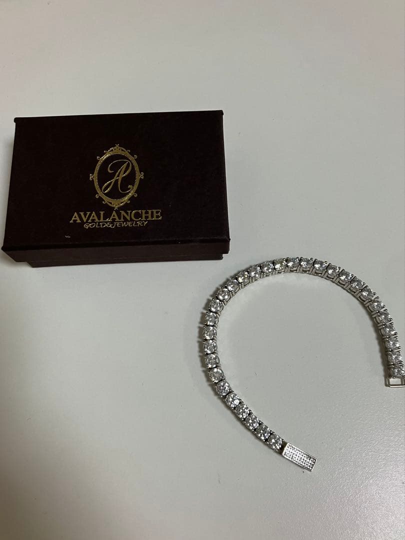 アヴァランチ　シルバー テニスブレスレット 5MM 18cm シルバー テニスブレスレット 幅5mm 18cm-20cm AHBL-D042-5MM