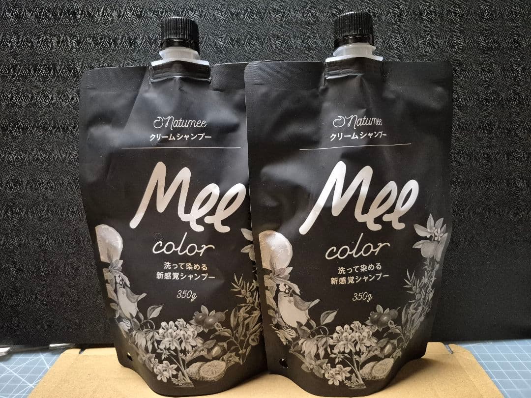 クリームシャンプー Mee color　 350g 2個　ダークブラウン