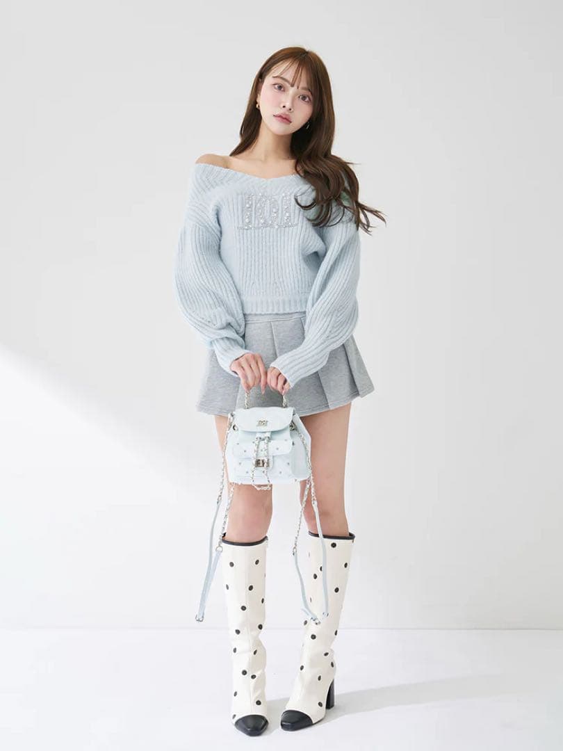 ゆちゃ 様専用☘️ダーリッチ ファンシービーズDDロゴボリュームニット