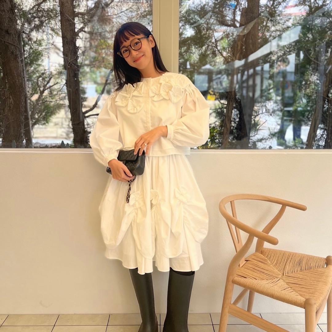 最終価格！meringue flower blouse & skirt セット