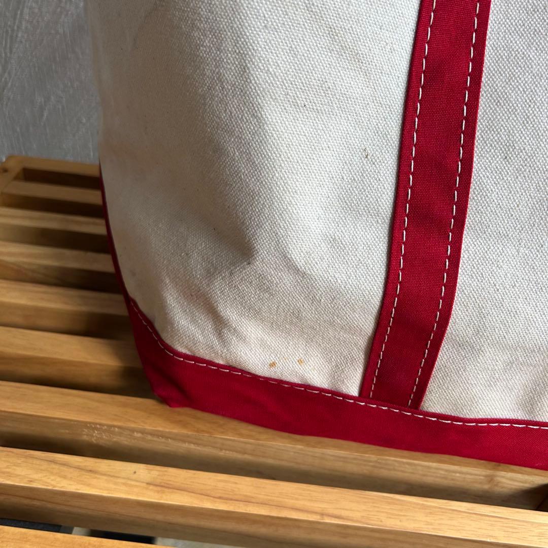 80S 2色タグ L.L.Bean ロングハンドル トートバッグ 赤 XL