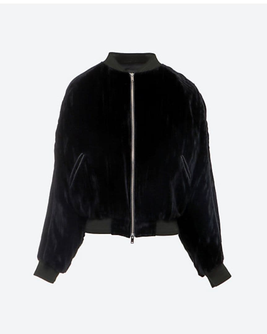 YOKE　VELVET SOUVENIR JACKET ヨーク　ブルゾン 黒