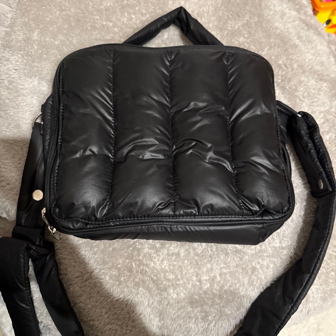 【美品】calin マザーズバッグ　黒　マグネットタイプ