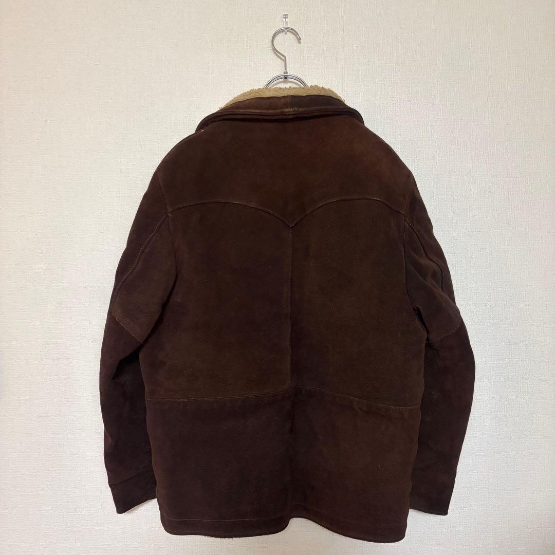 Schott WESTERN ボア スエード レザージャケット ブラウン USA - メルカリ